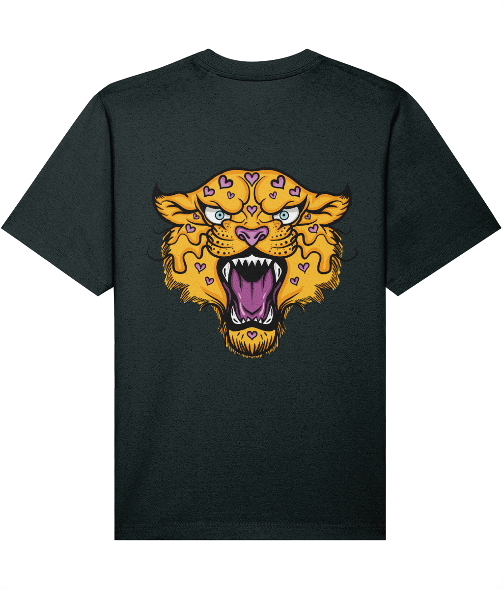 Love Heart Leopard Oversized T-shirt