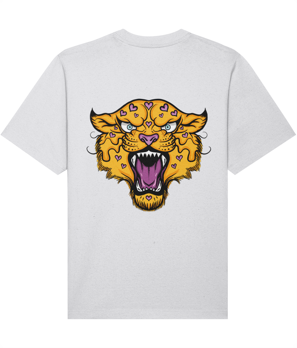 Love Heart Leopard Oversized T-shirt