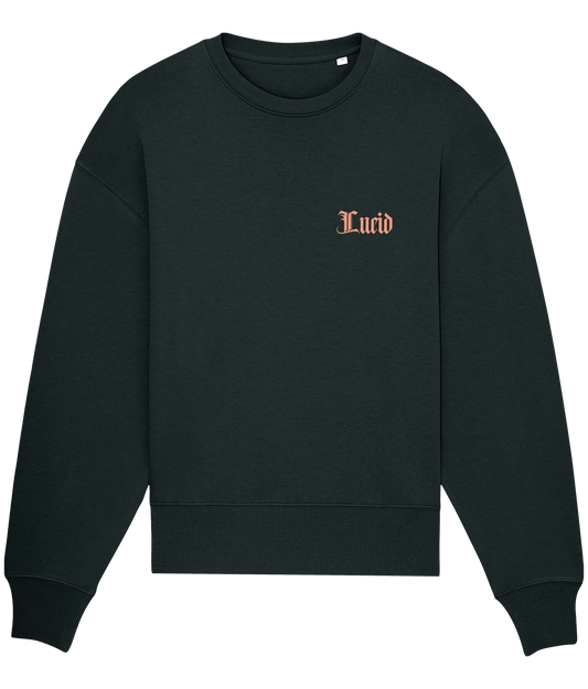 Love Heart Leopard Oversized Crewneck