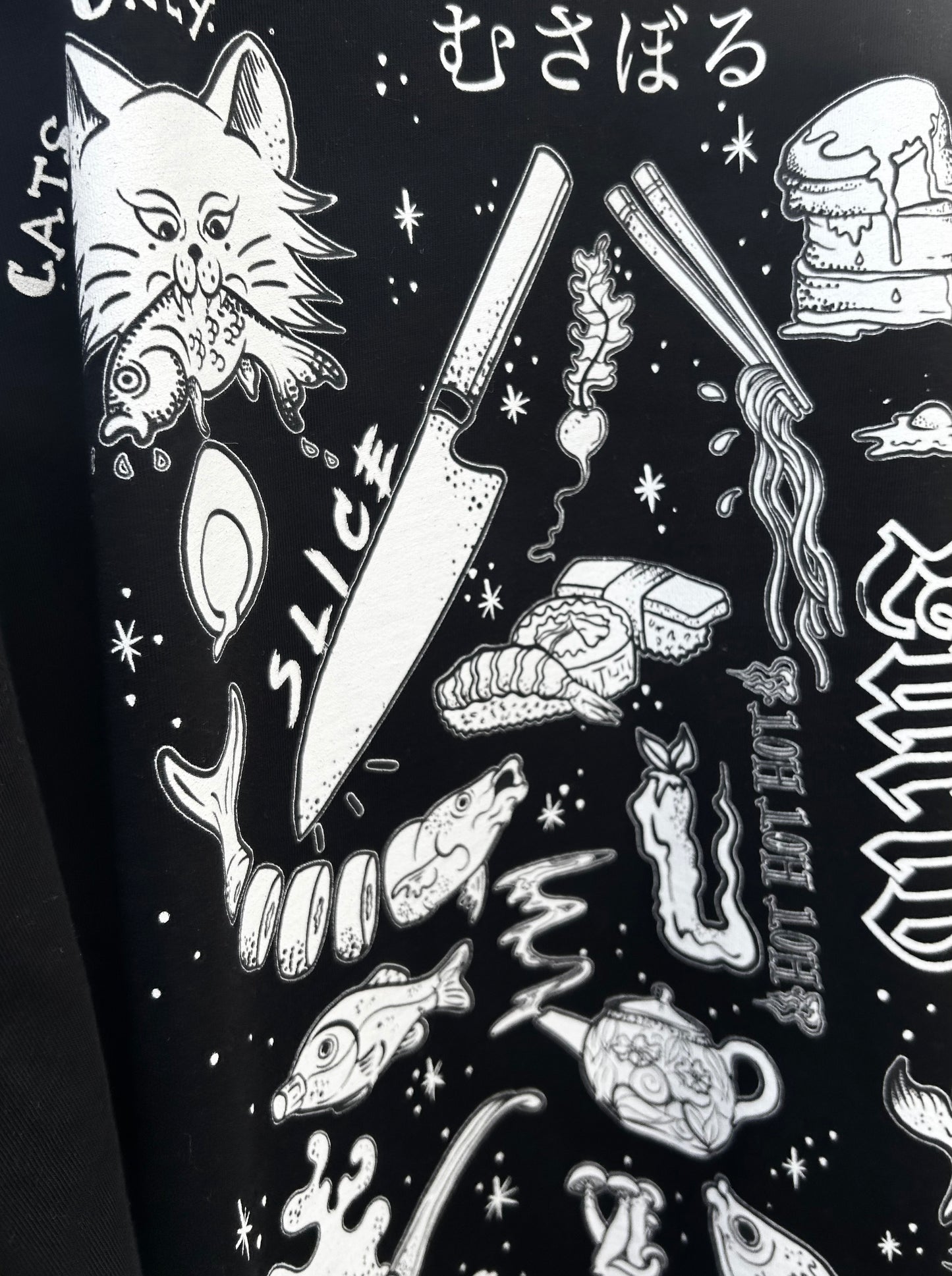 Japanese food flash oversized T-shirt