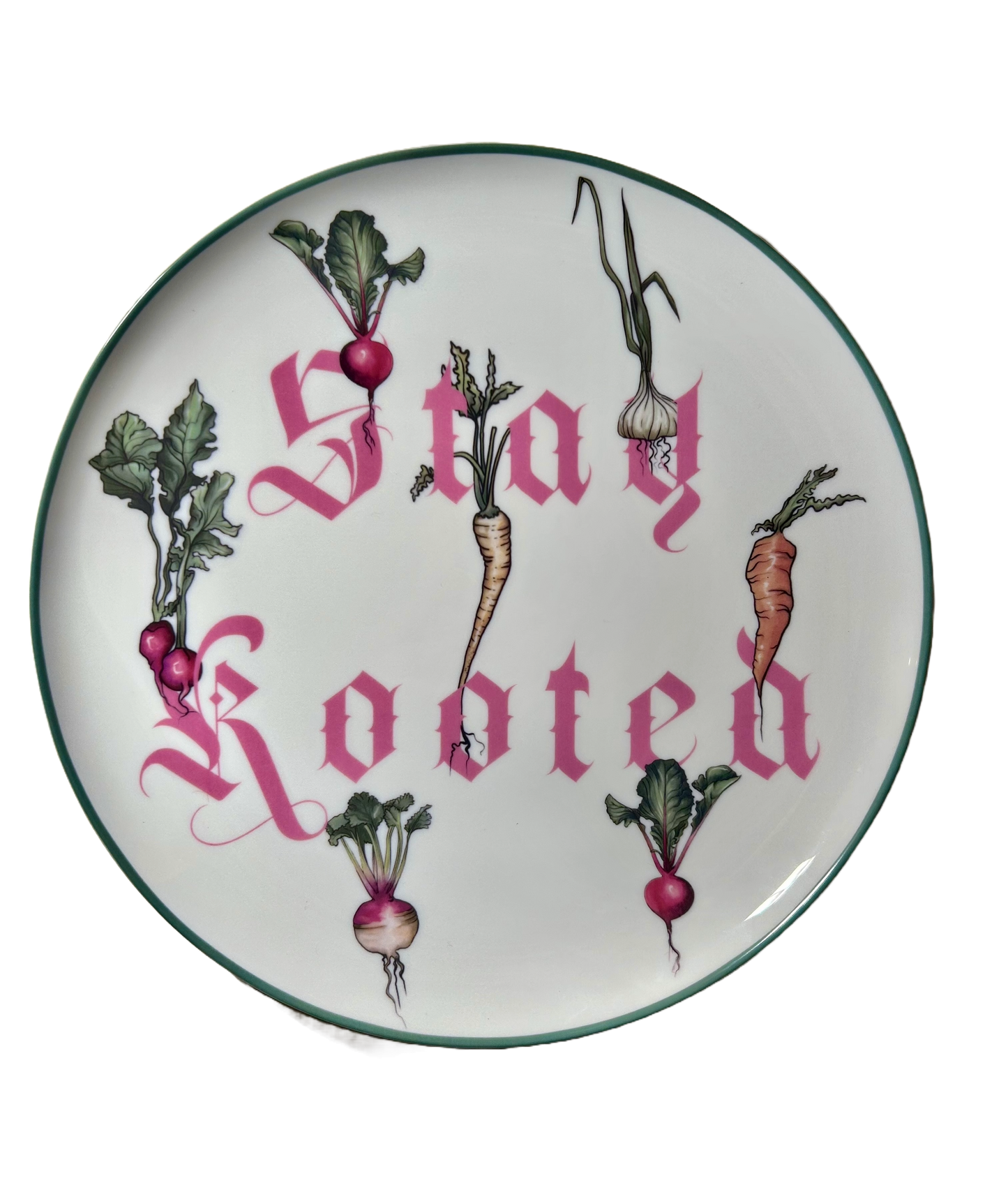 Stay Rooted Plate, Text Edition