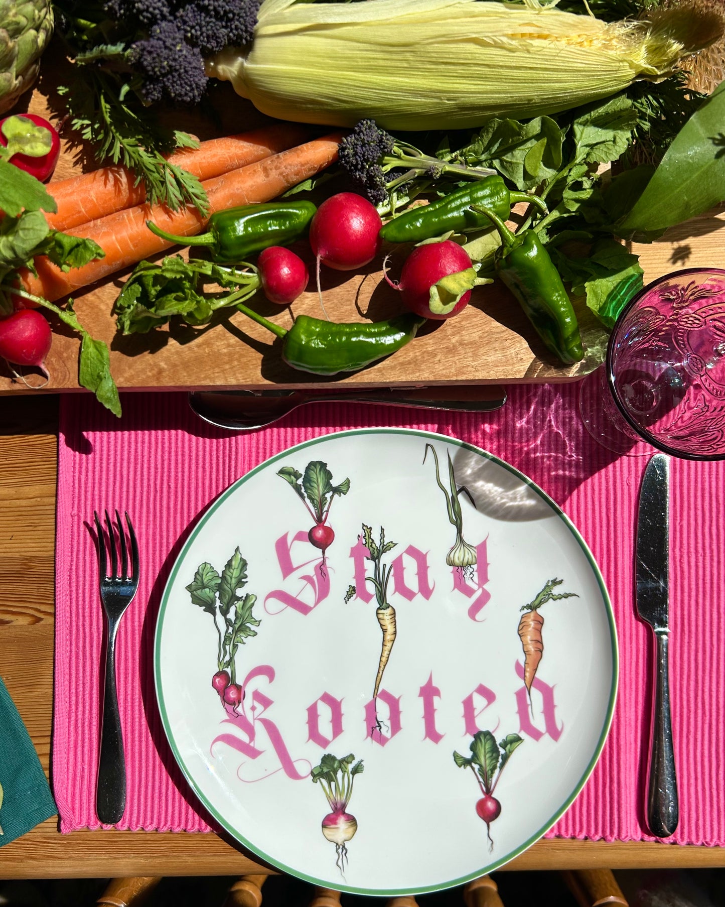 Stay Rooted Plate, Text Edition