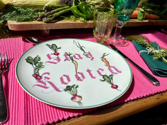 Stay Rooted Plate, Text Edition