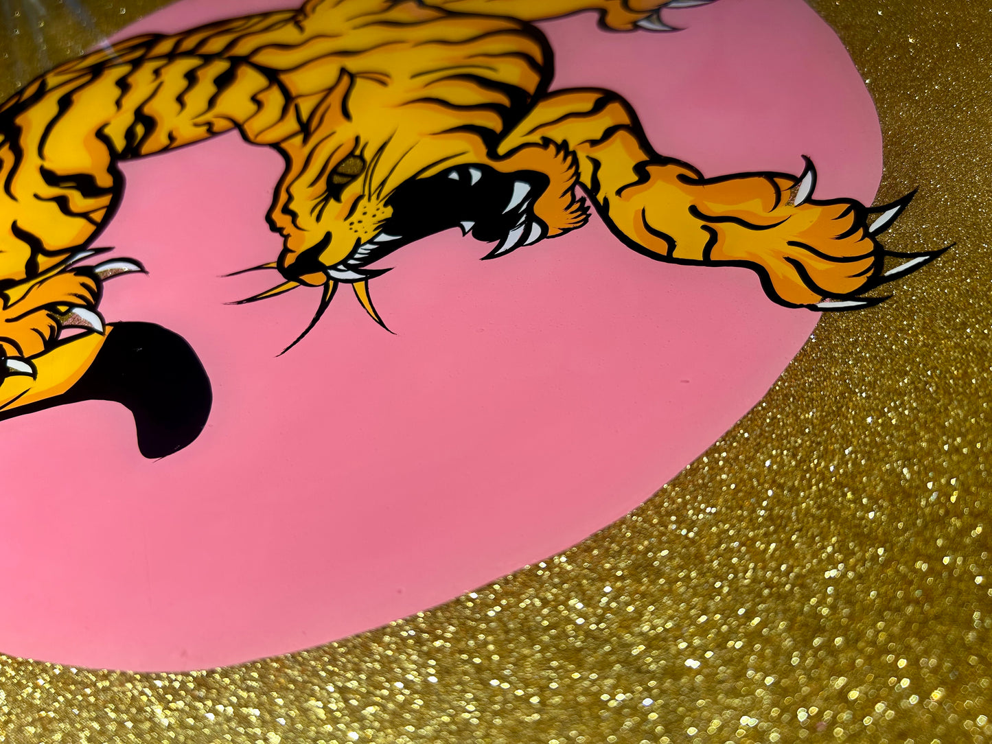 Tiger Style, Reverse Glass painting