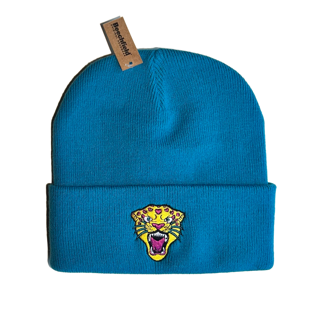 Love Heart Leopard Beanie