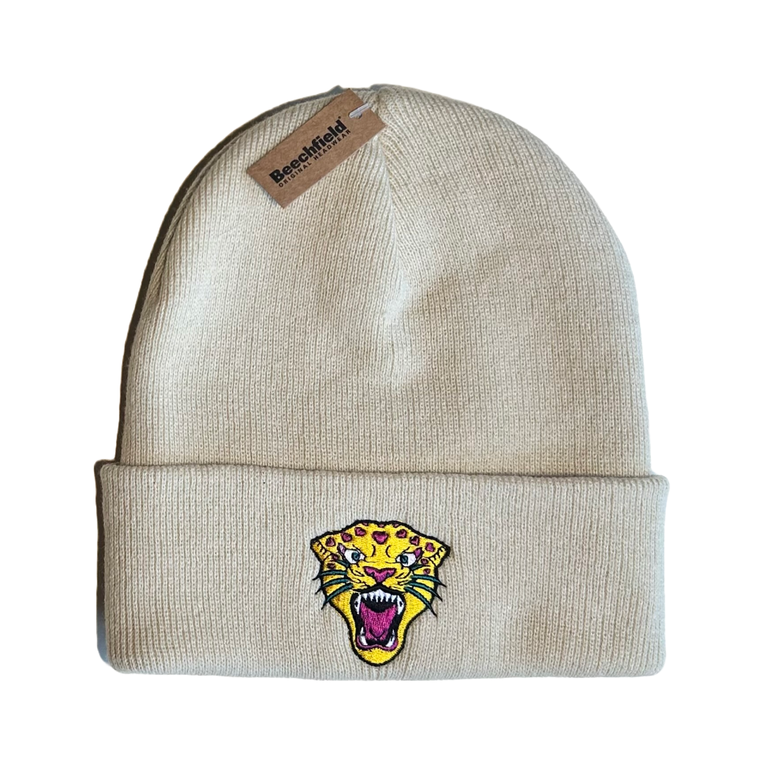 Love Heart Leopard Beanie