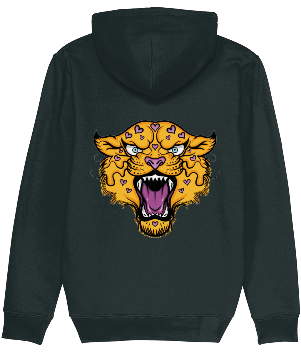 Love Heart Leopard Hoodie