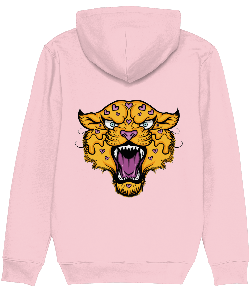 Love Heart Leopard Hoodie