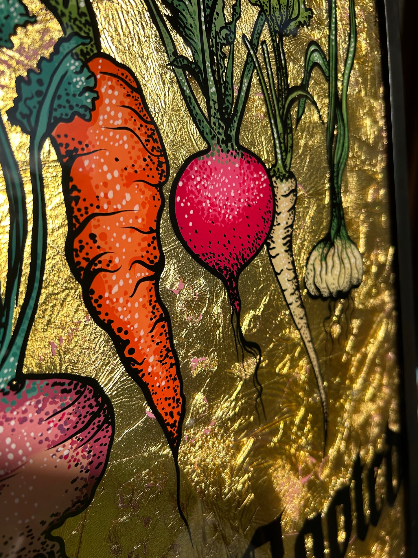 'Stay Rooted' Reverse Glass painting