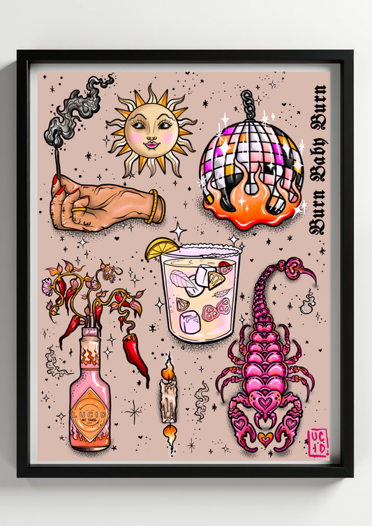 Hot Hot Hot Flash Print