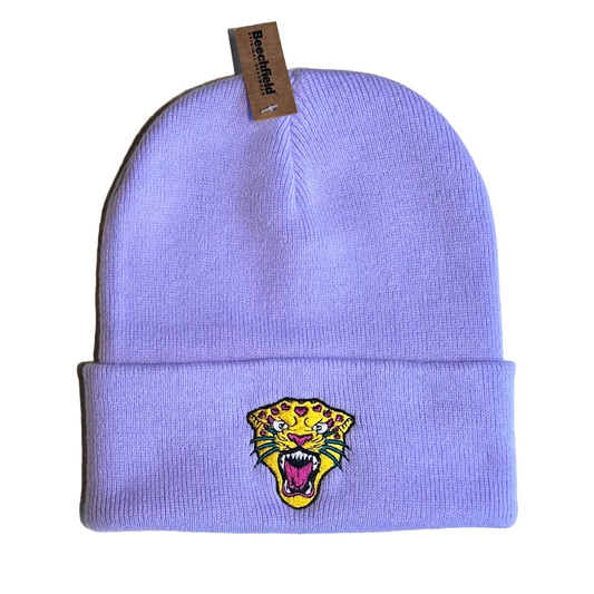 Love Heart Leopard Beanie