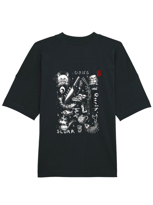 Japanese food flash oversized T-shirt