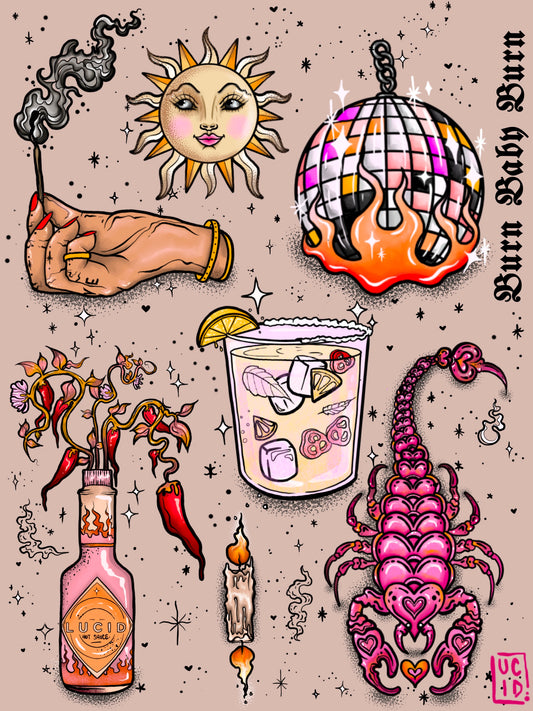 Hot Hot Hot Flash Print