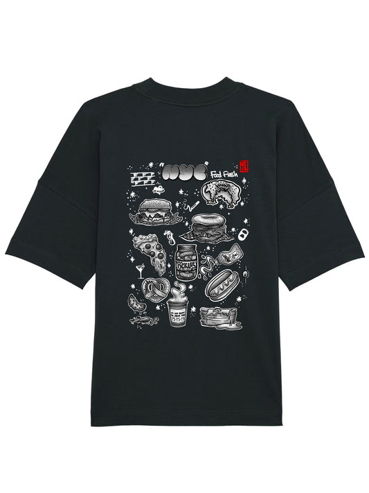 NYC Food Flash Oversied T-shirt